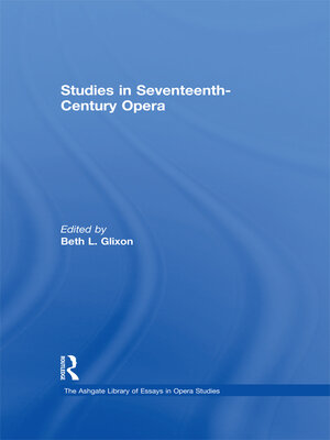 cover image of Studies in Seventeenth-Century Opera